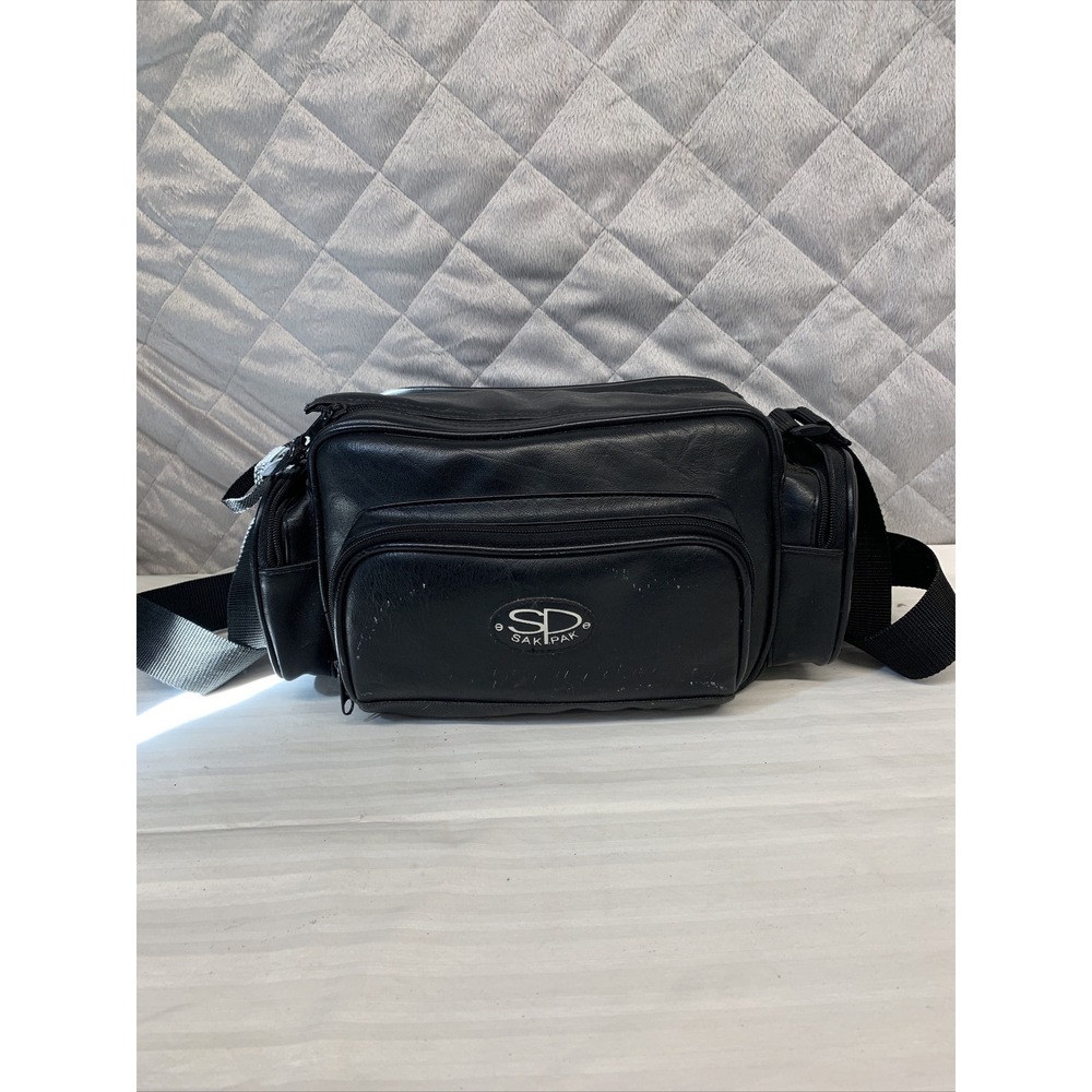 Sak Pak Camera Case SP Black Binocular Holder Bag With Shoulder Strap‎ Canon